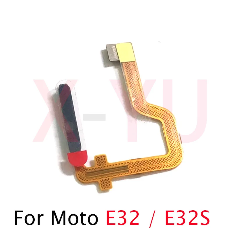 

10PCS For Motorola Moto E32 E32S Home Button Fingerprint Sensor Return Power Flex Cable