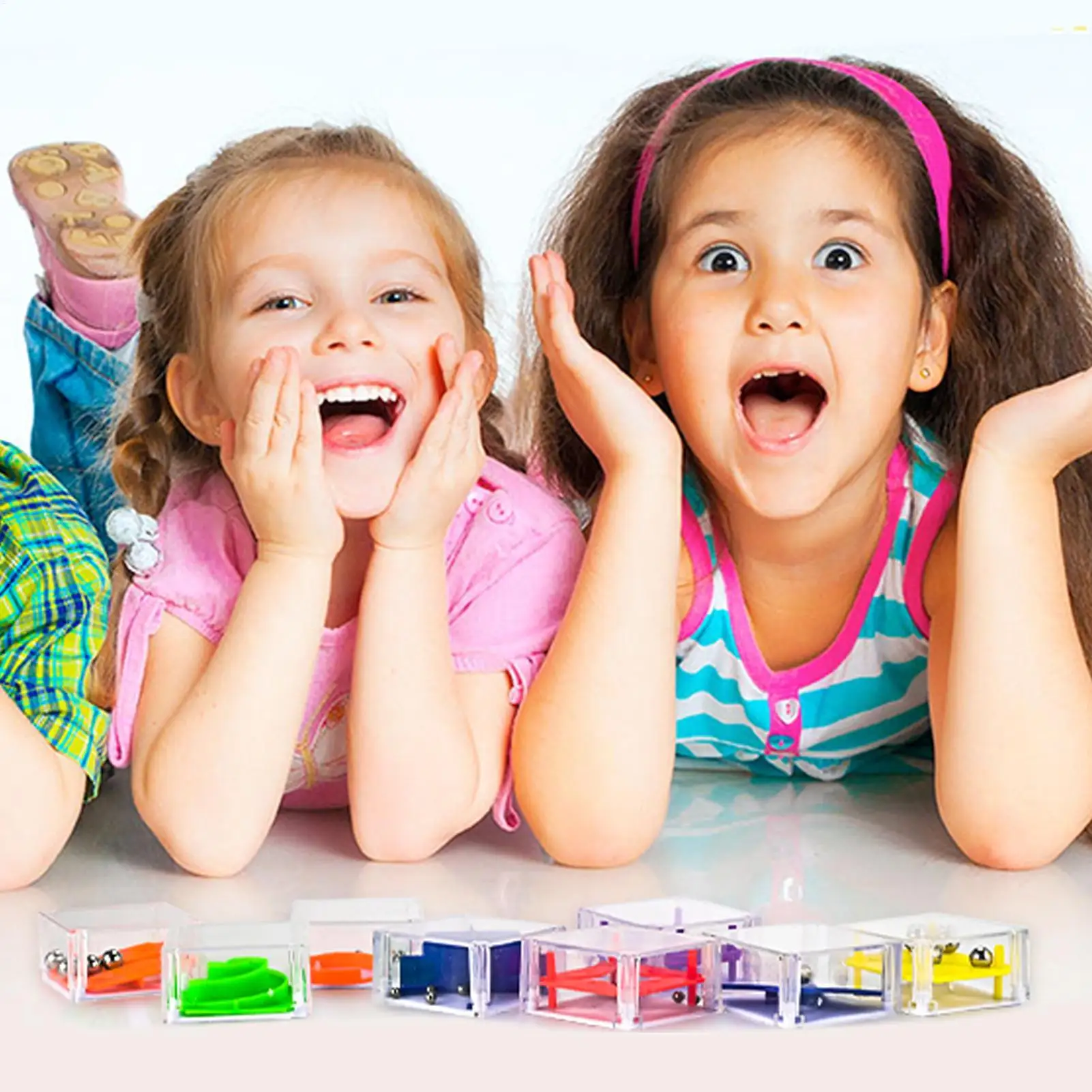 Labirinto 3D Puzzle Cube 24 Pezzi Rompicapo Gioco Giocattolo educativo di apprendimento per bambini Adulti Strumento di agitazione antistress Bomboniere