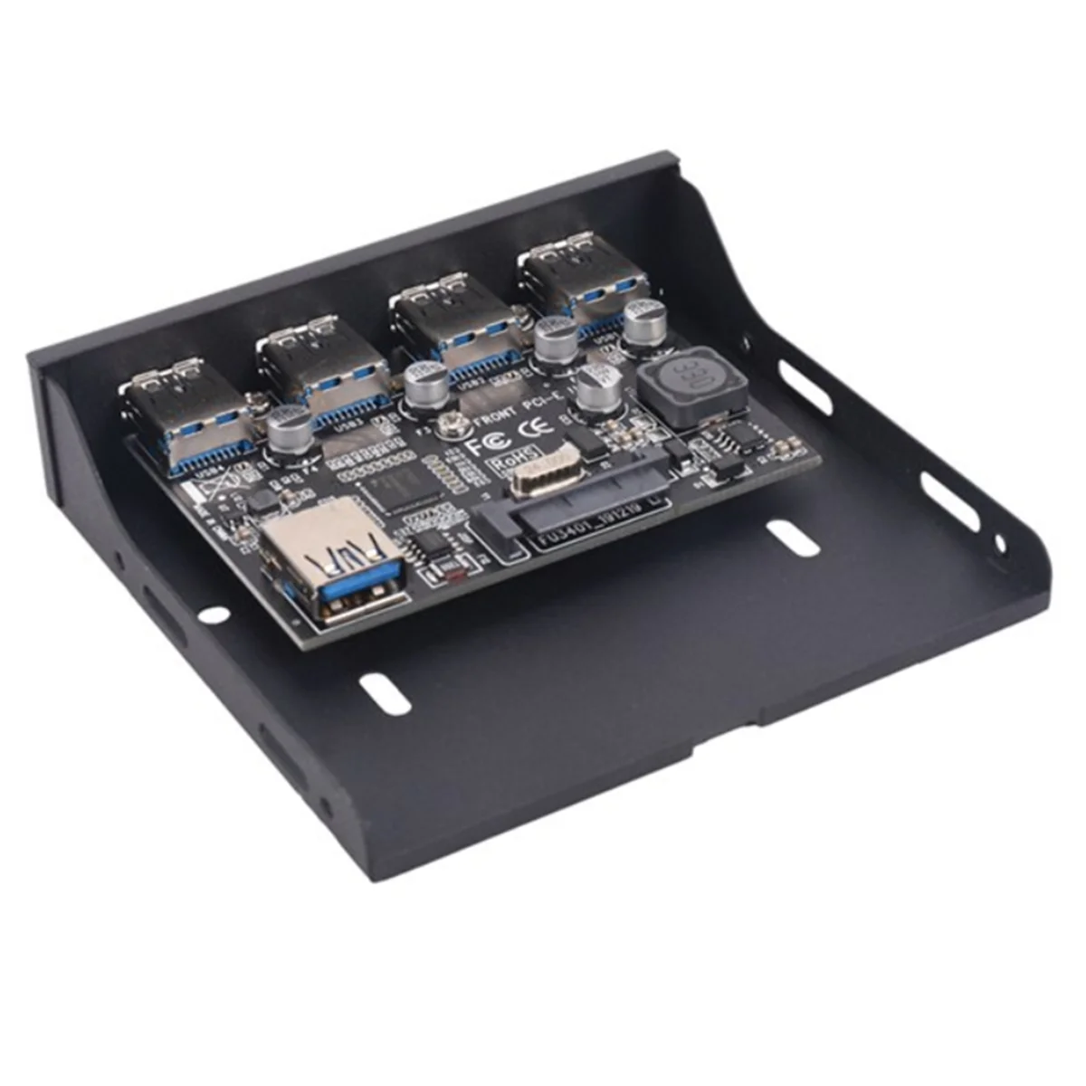 PCI-E to USB 3.0 PC Front Panel USB Expansion Card PCIE USB Adapter 3.5 Inch Floppy Front Panel Bracket PCI-E X1 Riser