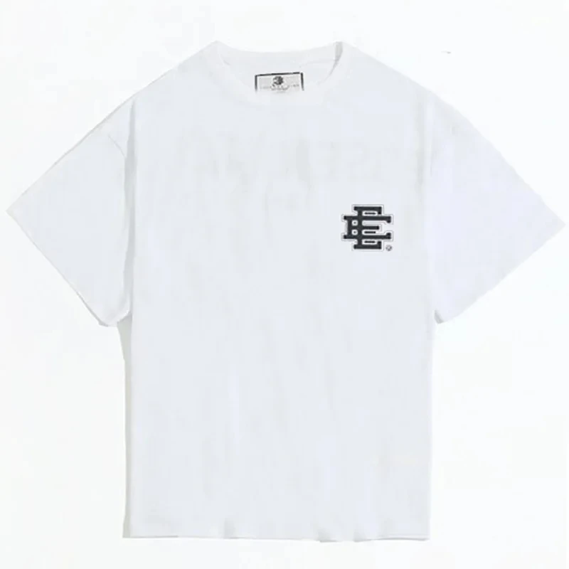 EE Eric Emanuel T-Shirt Basic Print Y2K Anime Casual Oversize Men's Clothing Summer Cotton Men Women Tops Eric Emanuel T Shirt image 2