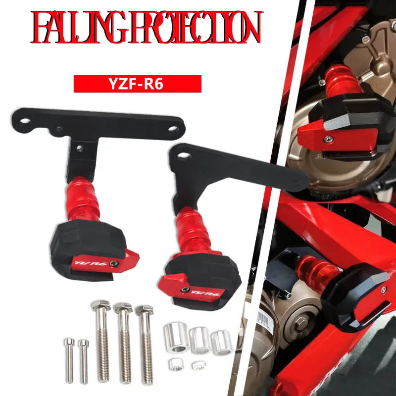 

Motorcycle Falling Protection Frame Slider Fairing Guard Protector For YAMAHA YZF-R6 YZFR6 YZF R6 2017-2023 2020 2019