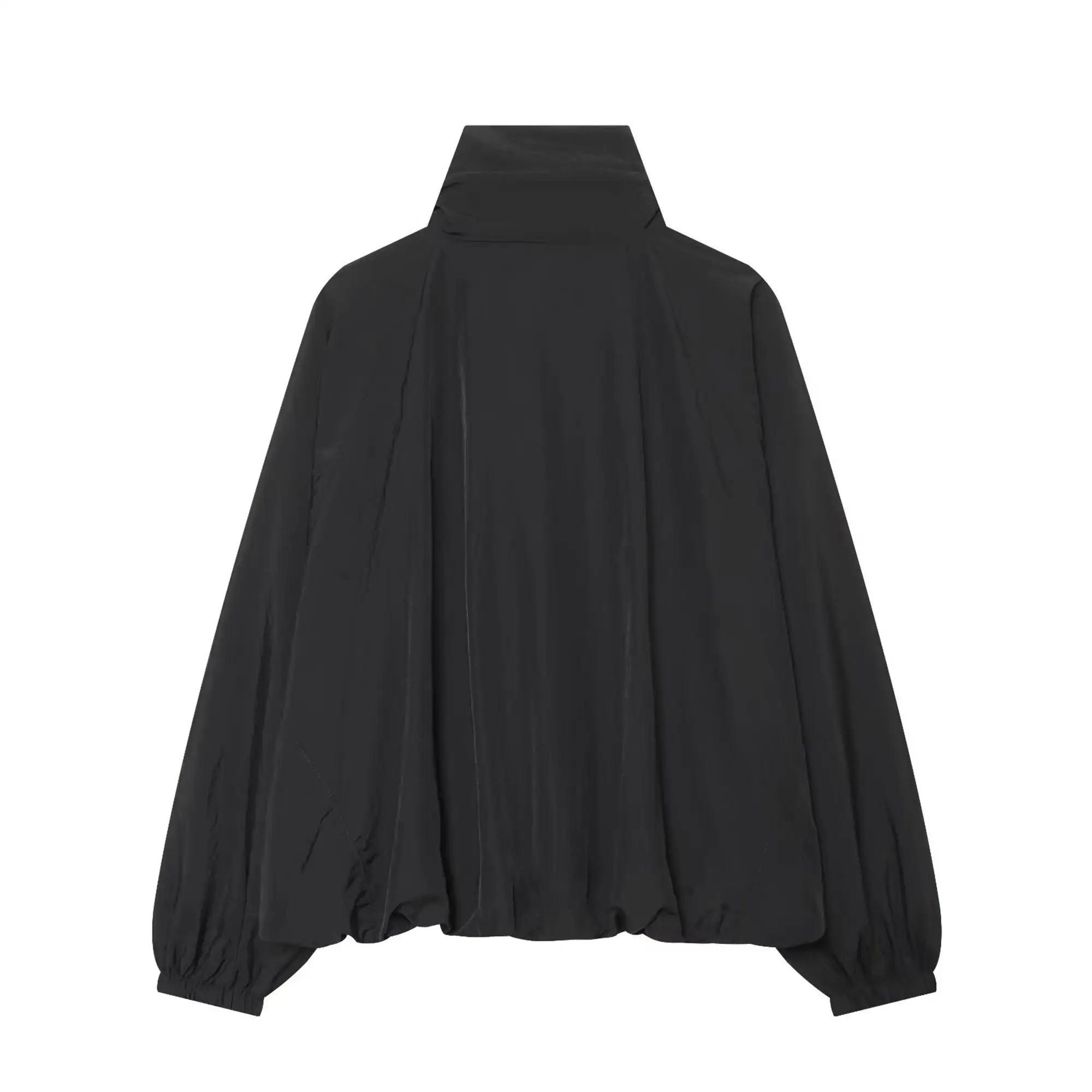 TFMLN Neue Damen-Bomberjacke, Herbst-Reißverschlussjacke, Top, Casual Streetwear, Alltagskleidung, Modische Damenjacke mit hohem Kragen, kurzer Mantel – Detail 3