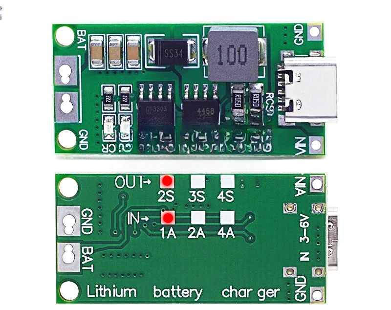 

2 strings/3 strings/4 strings 1-4A boost module lithium polymer lithium ion battery charging module 3v-6v