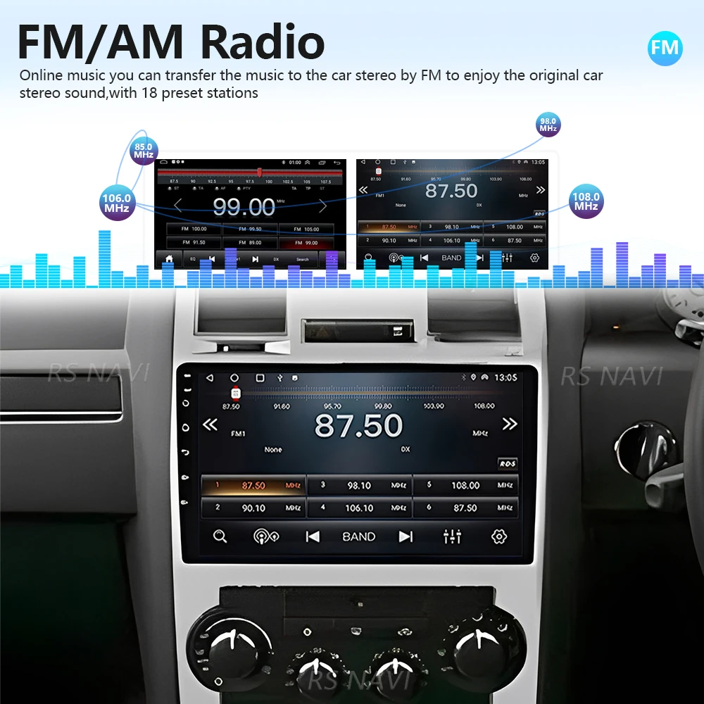 Plug and Play Android 16 Carplay Auto Qualcomm Screen Car Radio Player For Chrysler 300C 2004 - 2011 GPS Wifi Multimedia Stereo view 6