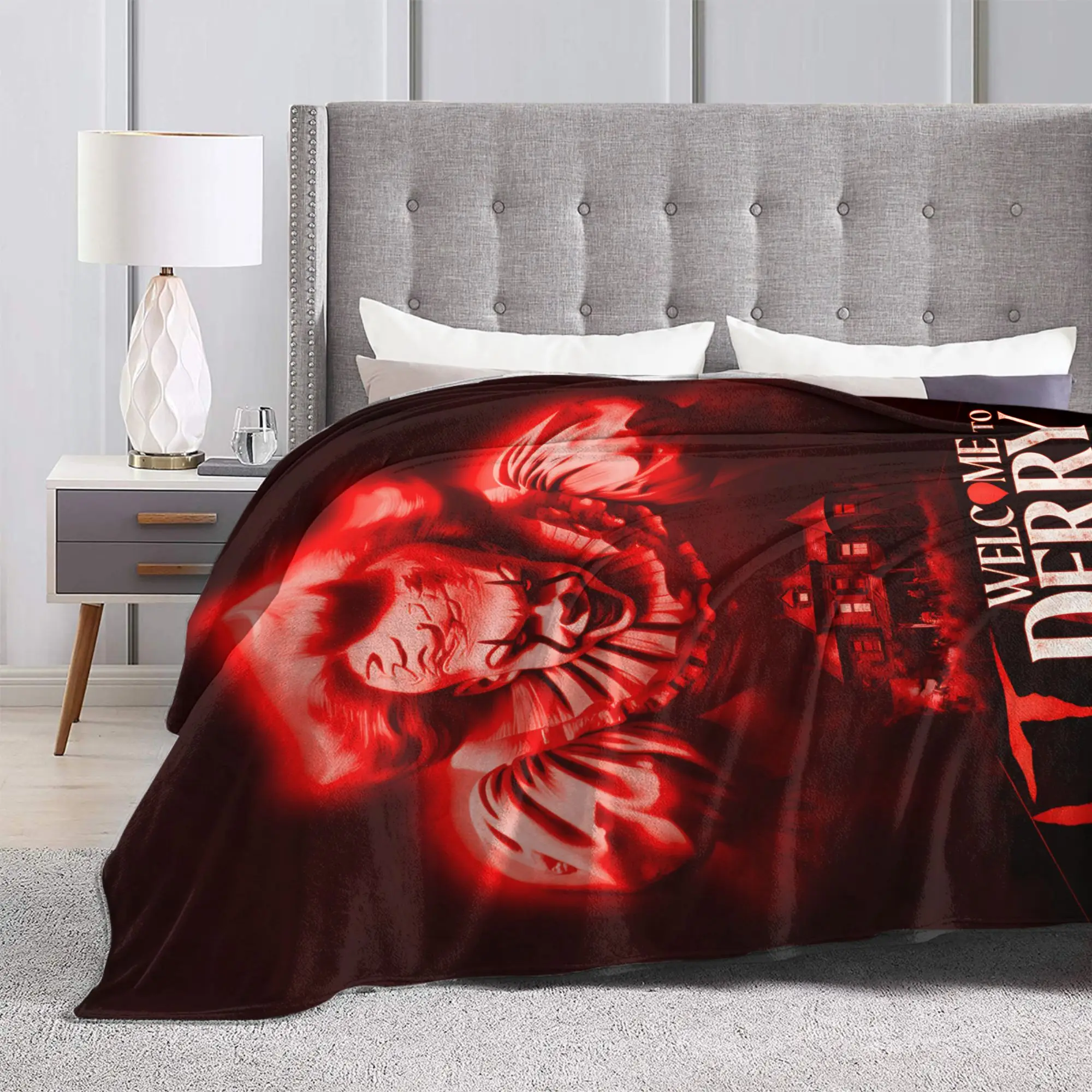 تكنولوجيا المعلومات مرحبا بكم في ديري 2025 بطانية ناعمة دافئة نزهة أفخم رمي بطانية نمط غرفة المعيشة الفانيلا المفرش غطاء سرير أريكة