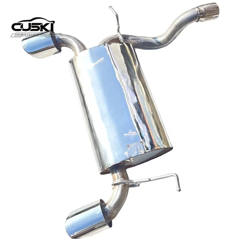 High Performance for Jeep Wrangler  car Stainless Steel Exhaust Muffler to Dual Outlet Exhaust Modification System