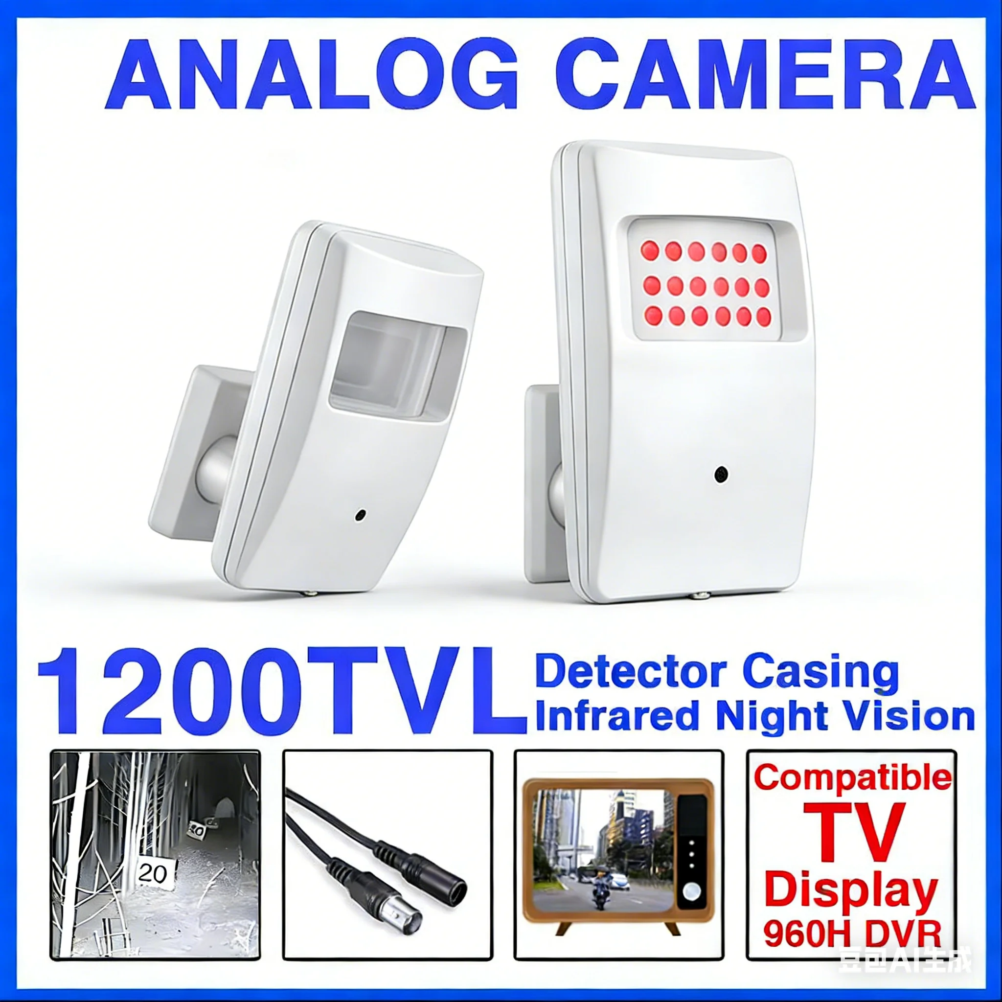 

1200TVL HD Мини-камера видеонаблюдения 2,8 мм 3,7 мм Конусный объектив 18 светодиодов ночного видения Аналоговый CVBS ТВ-совместимый Элегантный дизайн Улучшенная безопасность