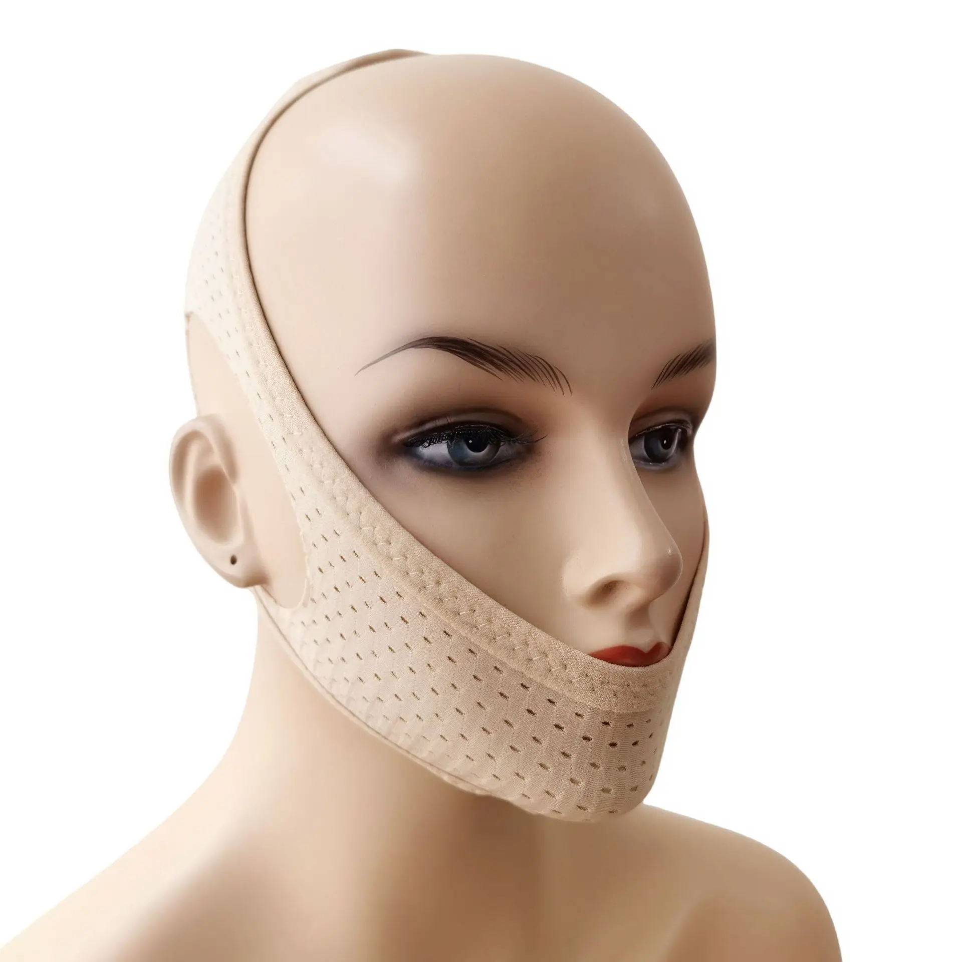 Mesh V-face with breathable sleeping mask, anti breathing and mouth opening breathing correction mask