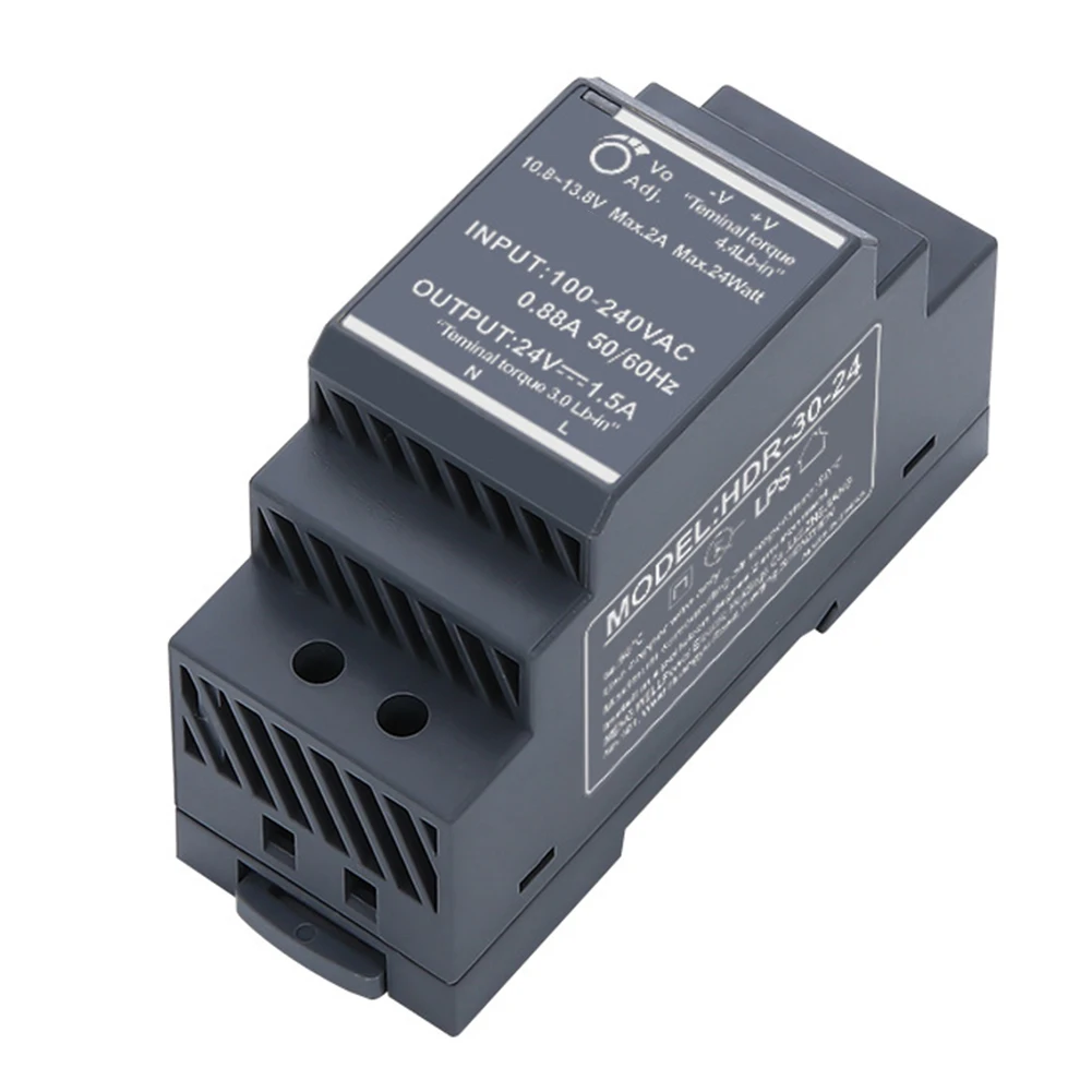 Reliable Dc for Power Output Switching PSU As Show DIN for rail Ultra-Compact 35mm Width Regulated DC 21.6-29V For Control