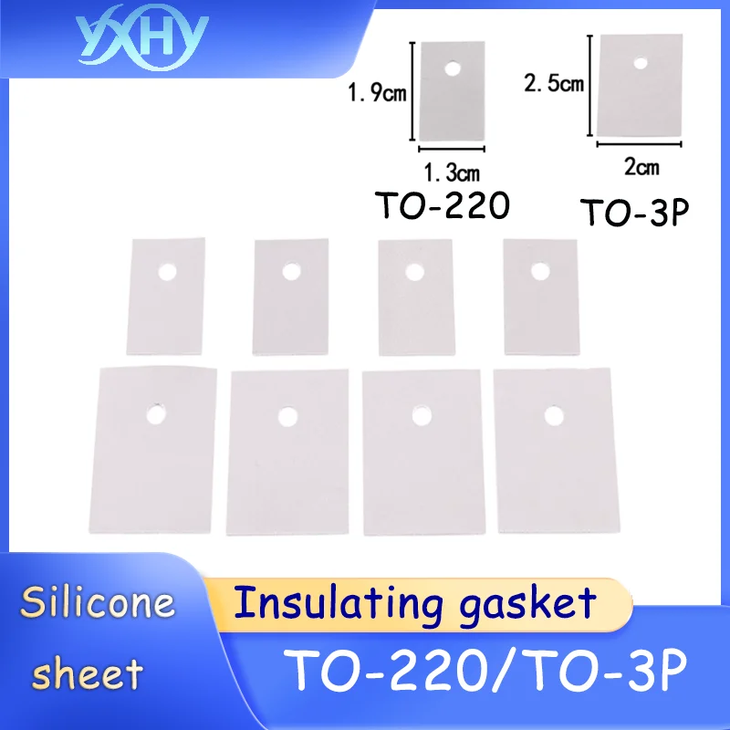 

TO-220 TO-3P silicone sheet insulation gasket transistor gasket