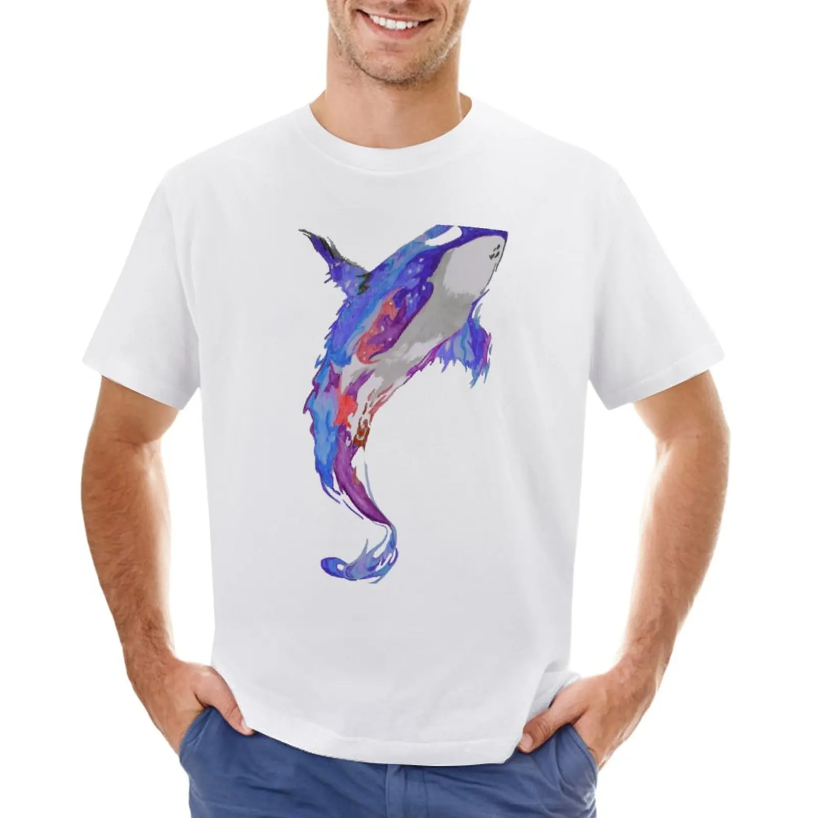 

whale T-Shirt sublime summer clothes Men's clothing