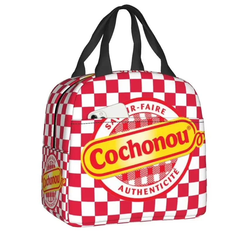 Cochonou Resuable Lunch Boxes Women Waterproof Thermal Cooler Food Insulated Lunch Bag Office Work