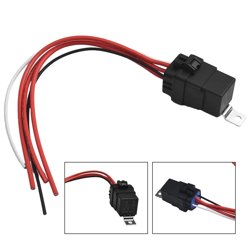 Relay Set Automotive Relay 5-Pin Sockets 12V Adapters Cables For Powering for Off Road Lights Car Ood Quality Relay