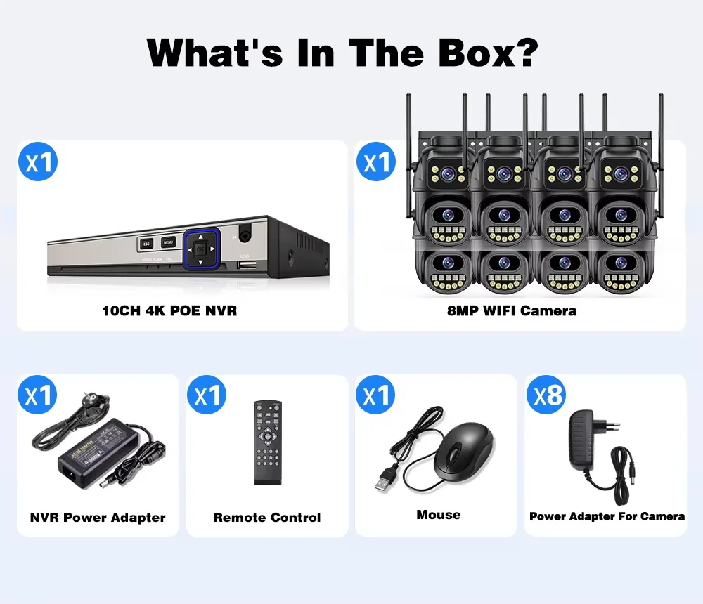 10CH Poe Nvr 4K 8MP…