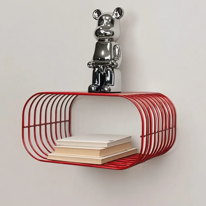 Line edge wall shelf room decoration creative wall display frame bedroom bedside wall hanging