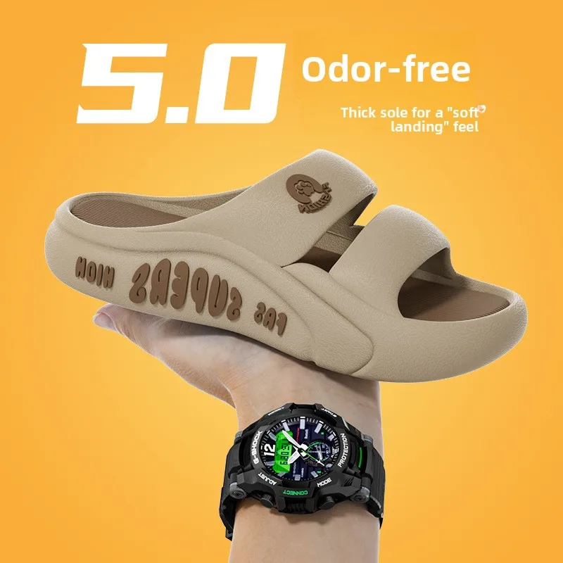 

Мужские домашние тапочки Spor, летние уличные противоскользящие шлепанцы с круглым вырезом, корейские домашние удобные тапочки