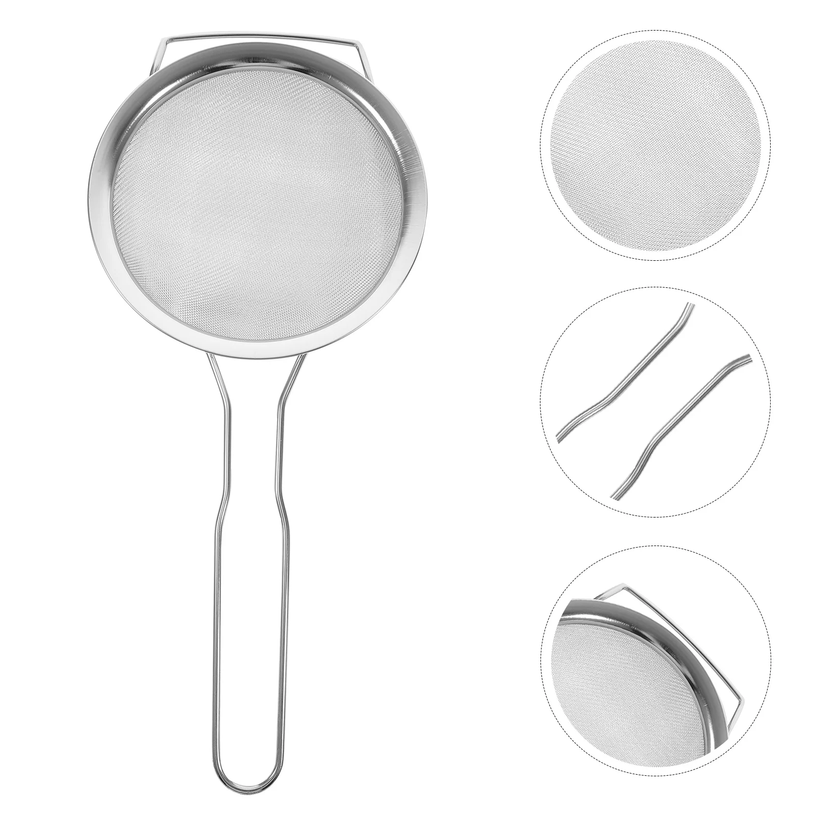 

Soy Milk Strainer Fine Mesh Stainless Steel Kitchen Sieve For Liquid Rice Flour Juice Filtering Multipurpose Metal