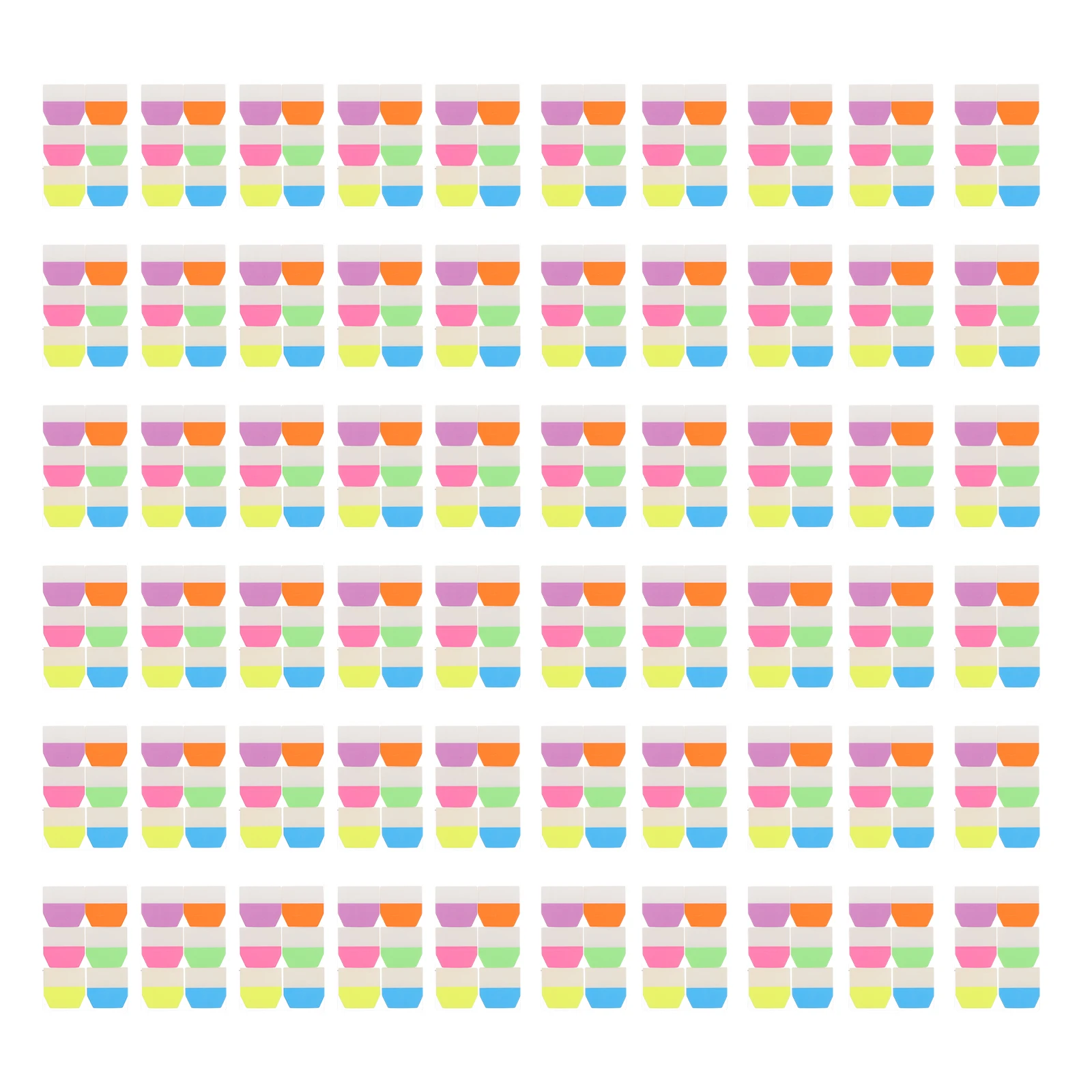 

600 шт. красочные липкие многоцветные тетради самоклеящиеся маркеры страниц флуоресцентная прозрачная основа многоразовые разделители вкладки для книг