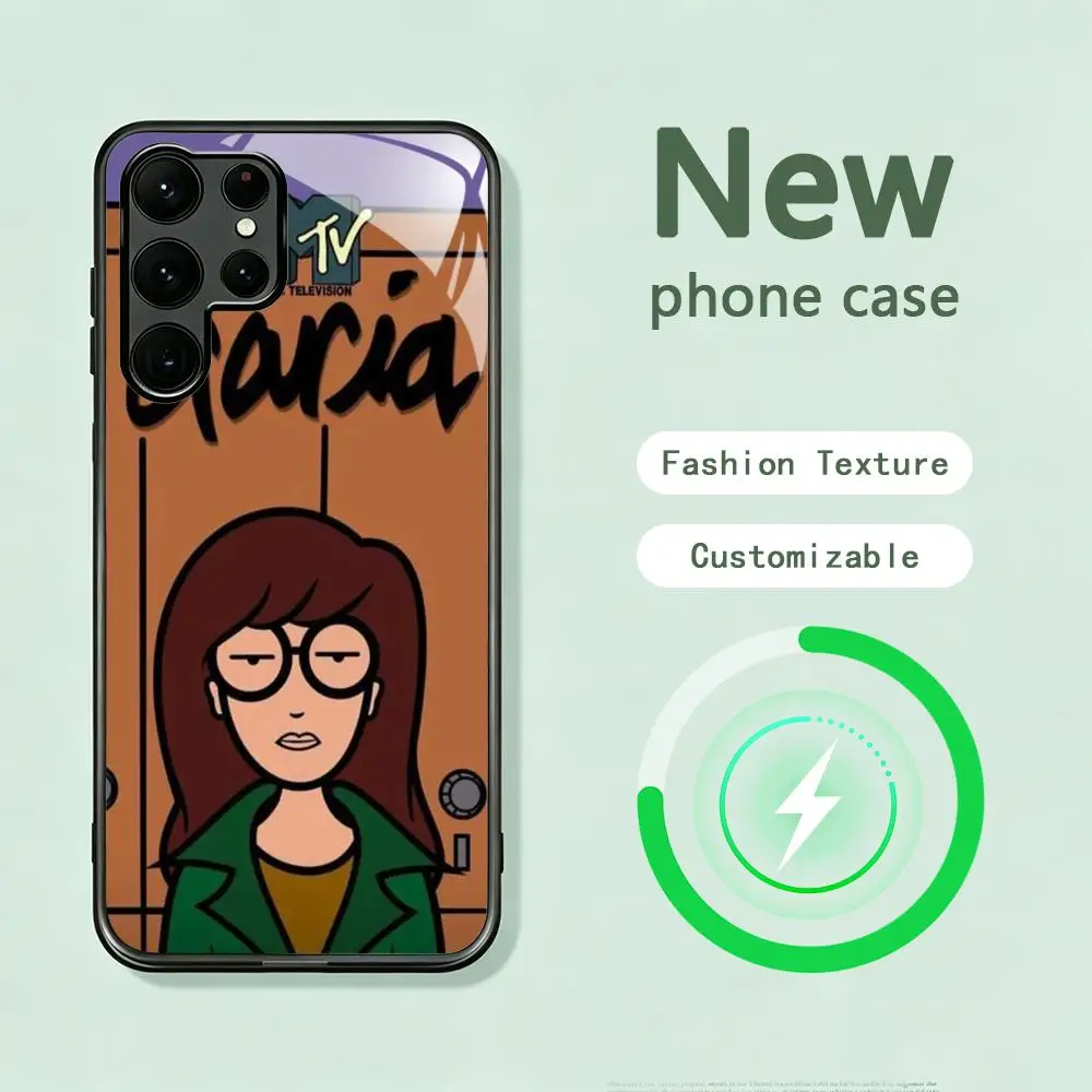 Daria classic anime girl fashion design Phone Case For Samsung S26 S25 S24 S23 S22 S21 S20 Plus Ultra Note20 Glass Magnetic Case