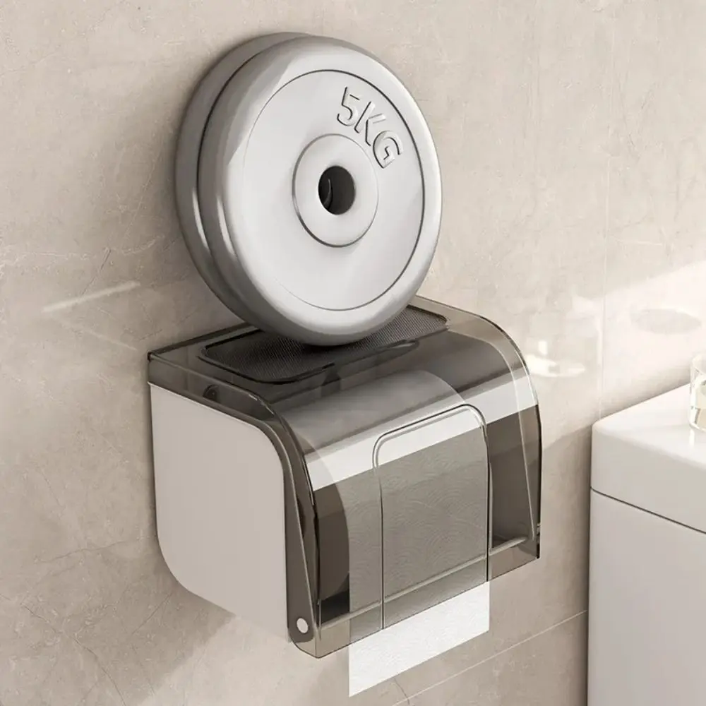 

Прозрачный держатель для туалетной бумаги Smaple, настенный неперфорированный держатель для салфеток, водонепроницаемая пластиковая коробка для рулонной бумаги, ванная комната