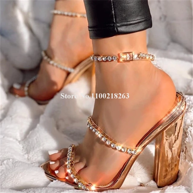 Zapatos de tacon dorados hotsell