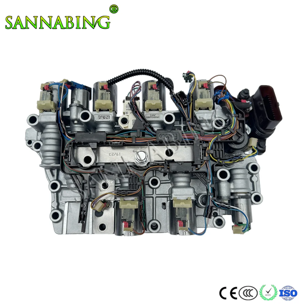 

8F35 8F40 8F24 8-SPEED корпус клапана автоматической коробки передач с электромагнитами и жгутом проводов, костюм для FORD 8F35