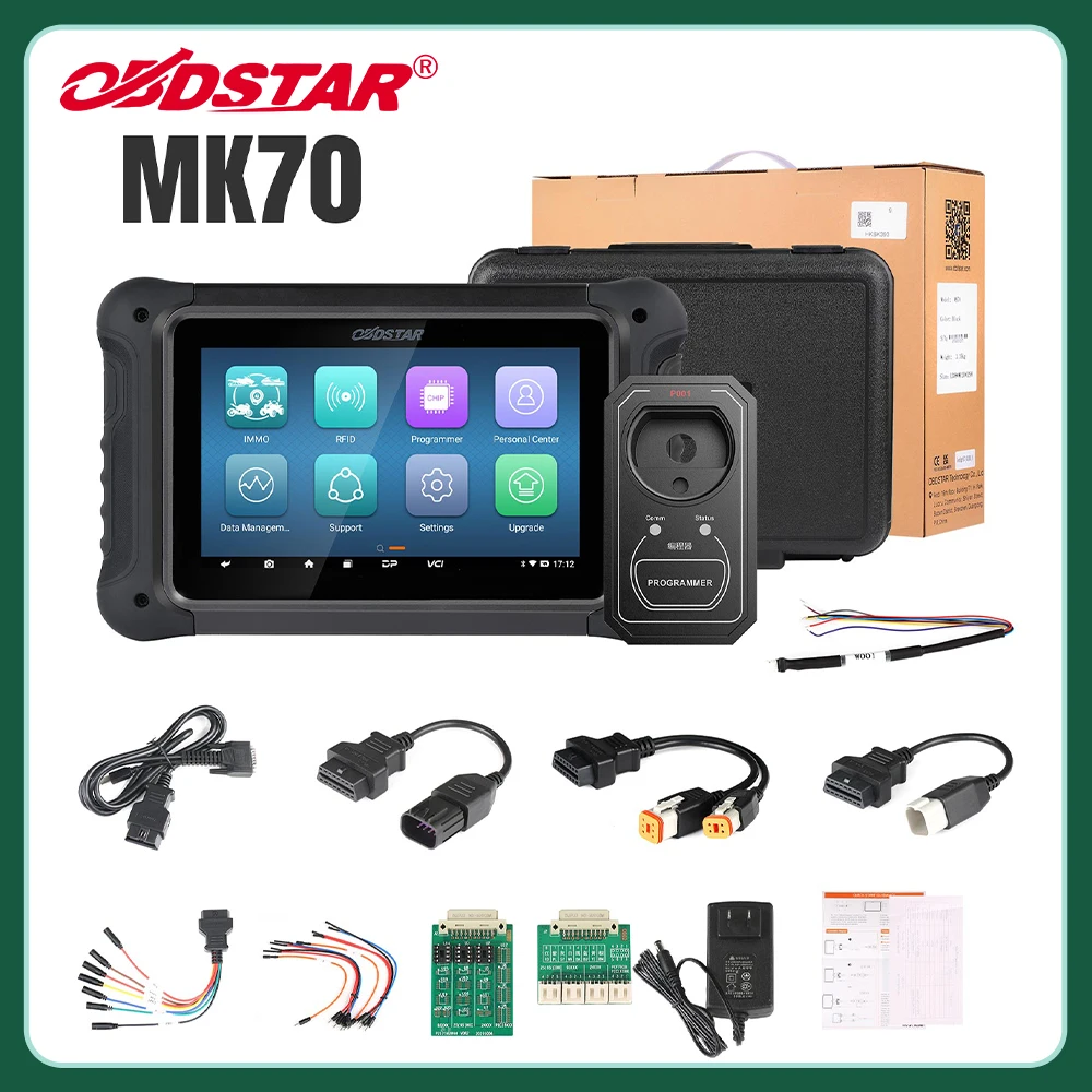 

OBDSTAR MK70 Motorcycle Immobilizer Programming Device Motorcycle Key Programming Make Key Read Pincode with Original Key