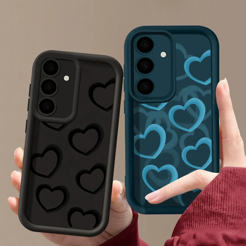 Love Hearts Case For Samsung Galaxy S25 Ultra A56 A55 A54 5G A36 A35 A34 A26 A25 A16 A15 S20 FE S21 S22 Plus S23 S24 Ultra Capa - náhled 3