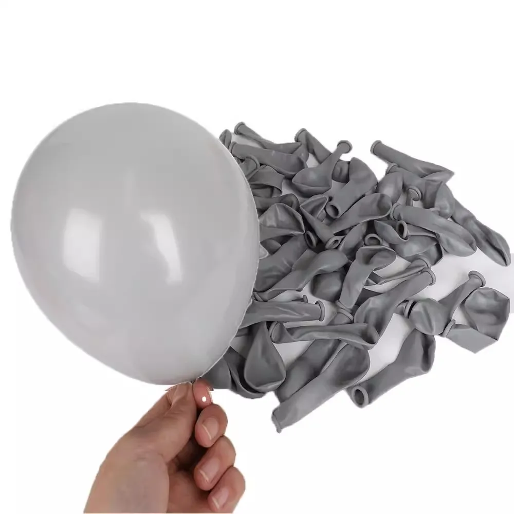 5/10/12/18inch Gray Balloons Mini Large Macaron Gray Globos Grey Latex Balloon for Wedding Birthday Party Decoration Supplies