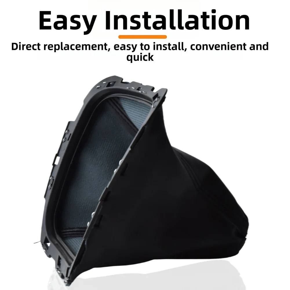 Shift Boot Protector Gear Shift Cover For Daily Driving Protection Seamless Factory Fit Secure Placement Black Leather Material