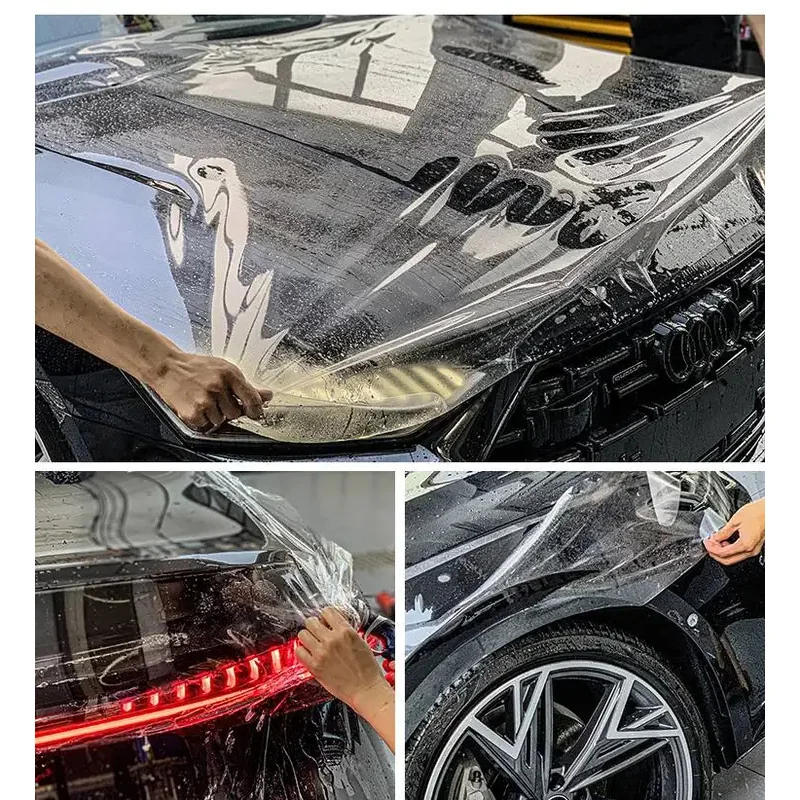 

Глянцевая прозрачная защитная пленка из ТПУ для автомобильной краски, не желтеющая, против царапин, самовосстанавливающаяся пленка для кузова, виниловая пленка для ремонта царапин автомобиля