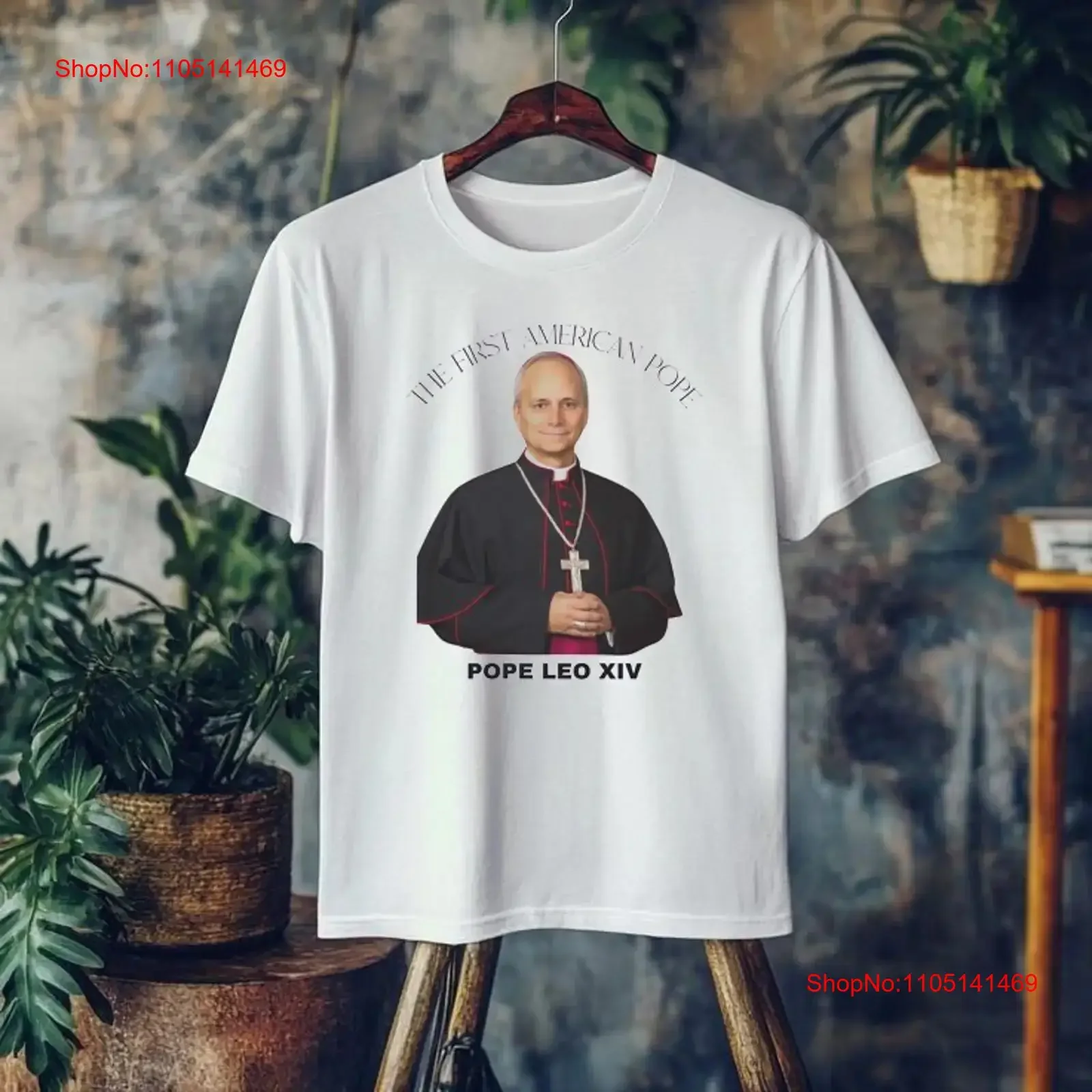 Pope Leo XIV First American T Shirt Retro Cardinal Robert Prevost New vintage Washed Slightly Casual streetwear Comfortable