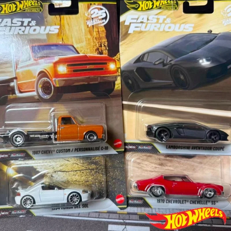 

2026 Hot Wheels 1/64 Fast & Furious Hnw46p Release P Chevrolet Chevelle Honda Del Sol Collectible Car Model Toy Diecast Vehicle