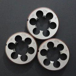 1 pz HSS filettature per tubi matrici rotonde BSP 1/8 1/4 3/8 1/2 3/4 HSS filettatura per tubi in acciaio ad alta velocità BSP Round Die utensili manuali Tap Die