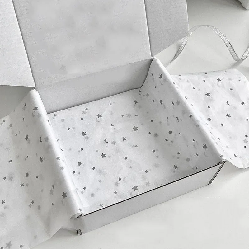 20 قطعة ورقة القطن باقة زهرة ورق التغليف نجمة القمر سيدني ورقة ورق التغليف زهرة ورق التغليف كعكة الخبز هدية