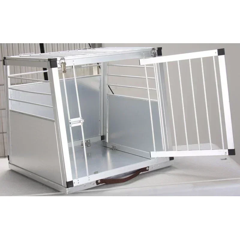 New Sales Dog car cage wholesale Travel Carrier Folding Por   aluminum pet dog car cage light weight