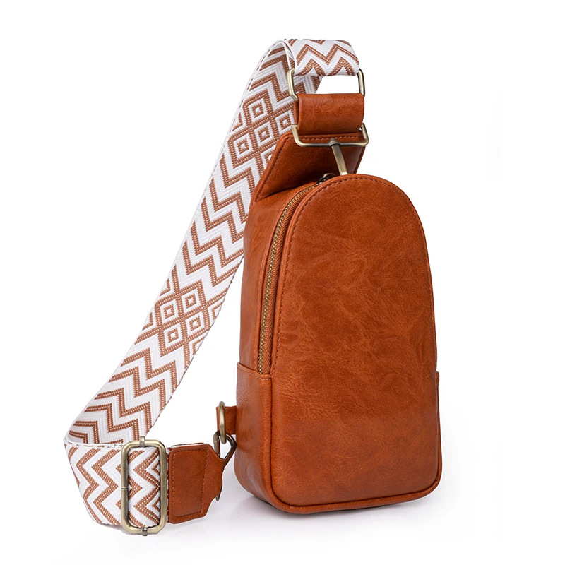 

Fashionable women's crossbody bag - a fashionable crossbody chest bag with adjustable shoulder straps, zipper closure, suitable