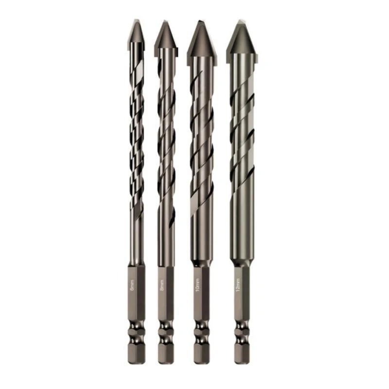517A 4/5 piezas Twist excéntricos Broycho broca 6.35 mm vástago 150 mm extendido para uso múltiple en perforación