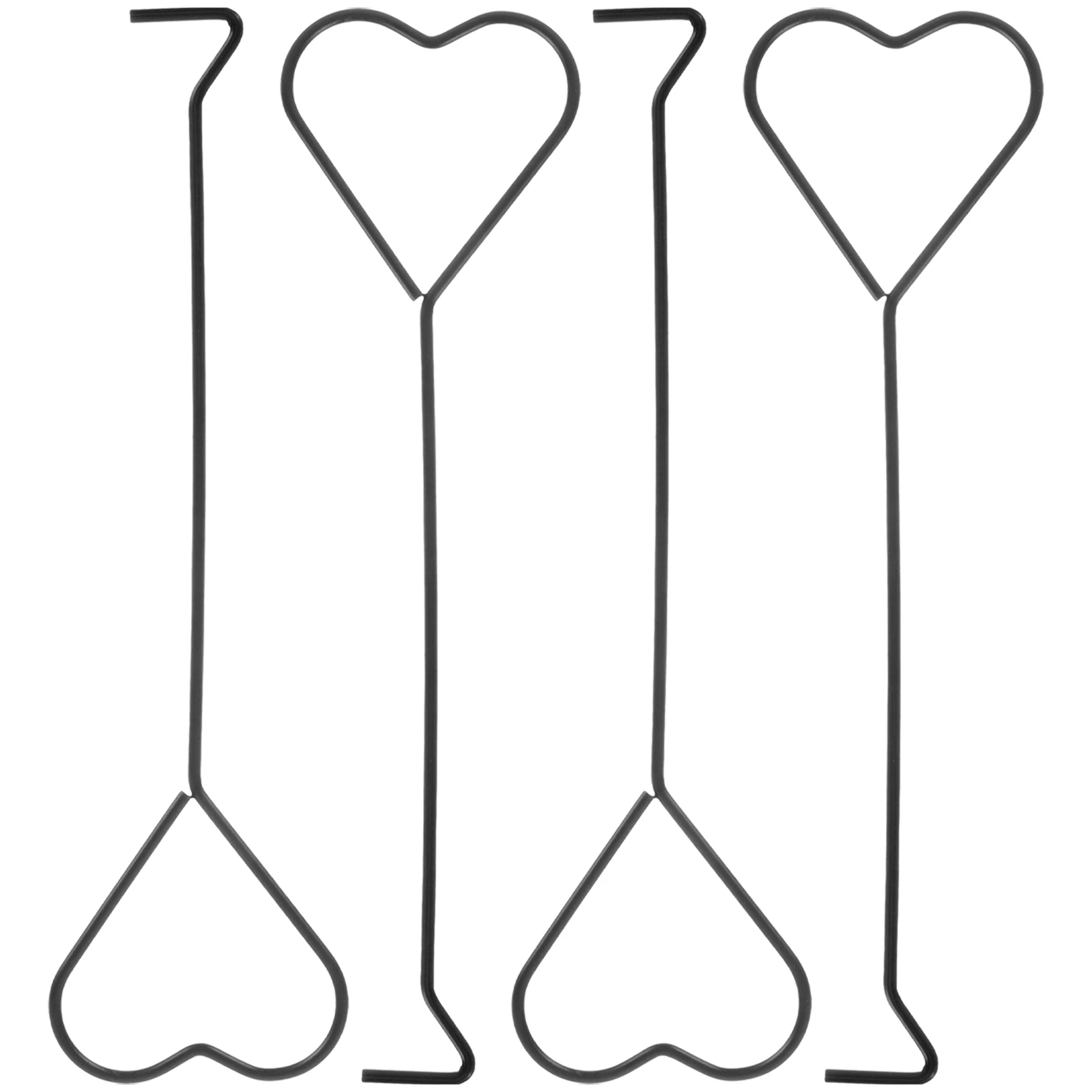 4 قطعة خطاف الفتيل الحديدي تصميم القلب مقبض طويل الفتيل قحافة لشموع عطرية أداة طفاية اللوازم المنزلية #2