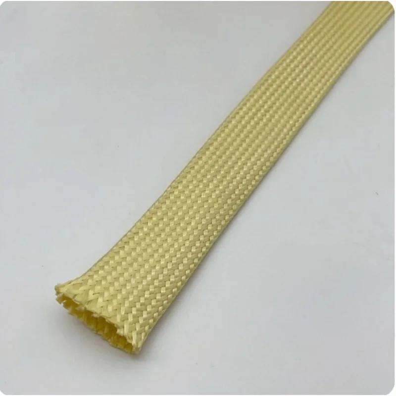 4-25mm Insulating Sleeve Aramid Fiber Braid Network Management Electric Wire Protect Hose High Temperature Resistance Lenght 10M