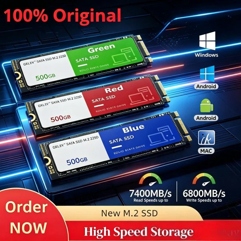 【Brand+】M.2 SSD 2026 New–Solid State Drive,High Speed Read Write Internal Hard Disk,Ideal for Laptop and Desktop Storage Upgrade