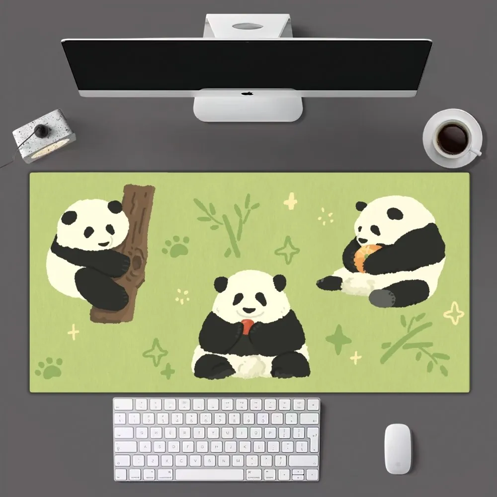 Cute Cartoon Panda Mousepad Mousepad Gamer Mouse Pad Size For Office Long Table Mat