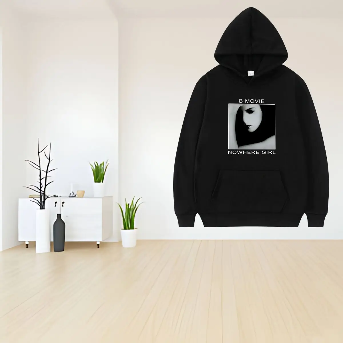 أسود - و - أبيض صورة 2025 ملابس رياضية رجالية جديدة مطبوعة مقنعين البلوز السراويل 2 قطعة مجموعة #1