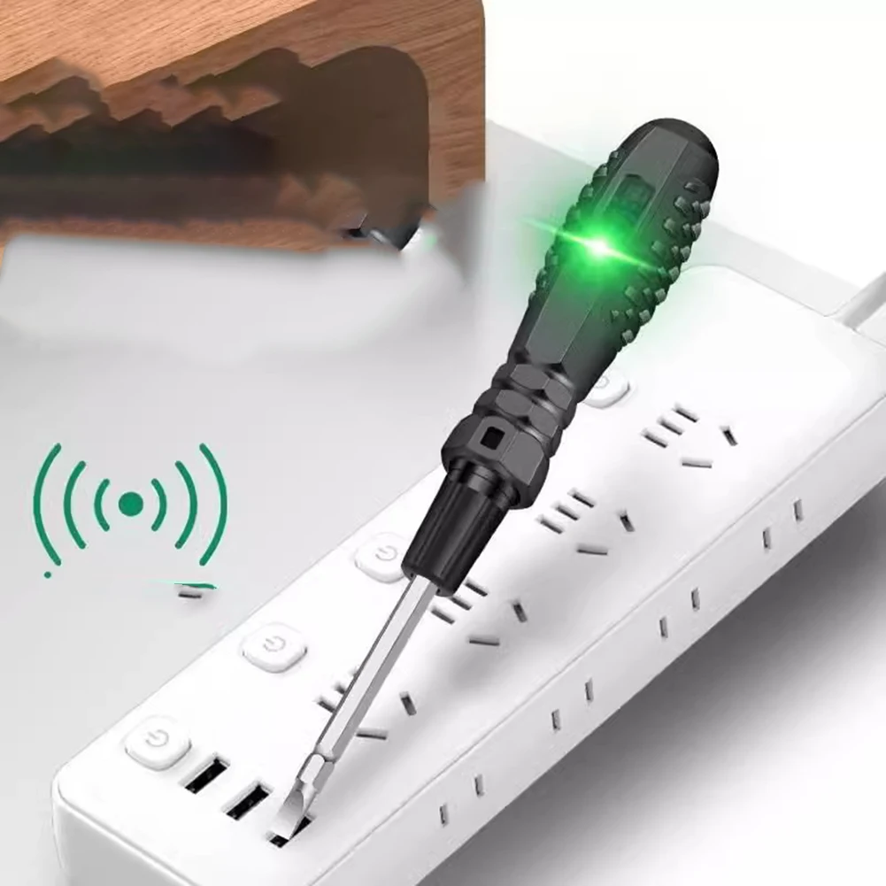 1pc Double-headed Screwdriver Electric Pen Dual Light Detection Broken Wire Multifunctional Smart Screwdriver Hand Tools Parts