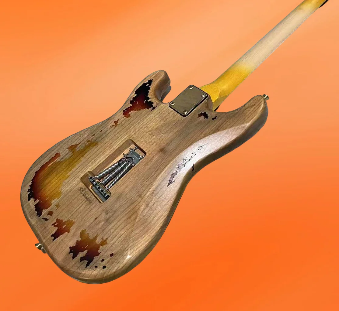 2026 حار جديد براون ألدروود الجسم روزوود الأصابع الغيتار المنزل الغناء على طول مع مرافقة