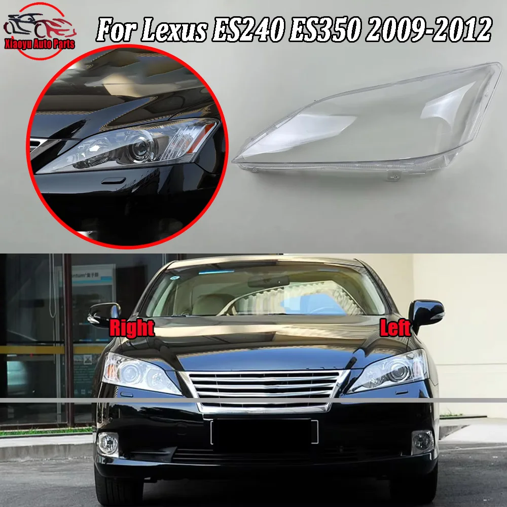 Scheinwerfer-Abdeckung Transparente Lampenschirmabdeckung 2009 2010 2011-2012 Für Lexus ES240 ES350 (transparent) Scheinwerfer-Gehäuse Linse Plexiglas