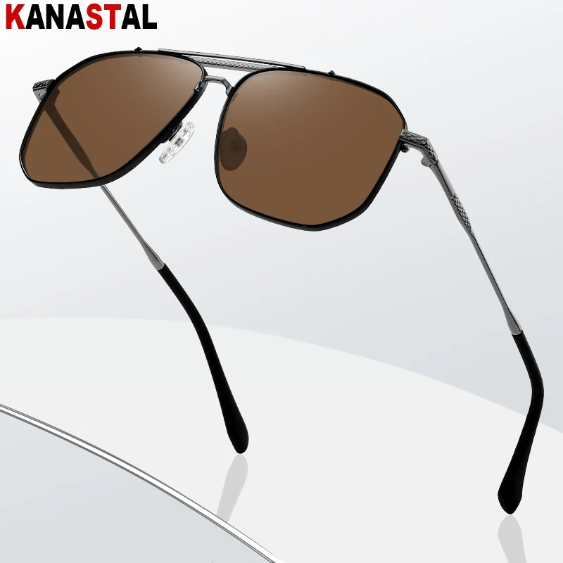 

Men Polarized Sunglasses Fashion UV400 Sun Glasses Women Metal Eyeglasses Frame Driving Cycling Fishing Anti Glare Shade Eyewear