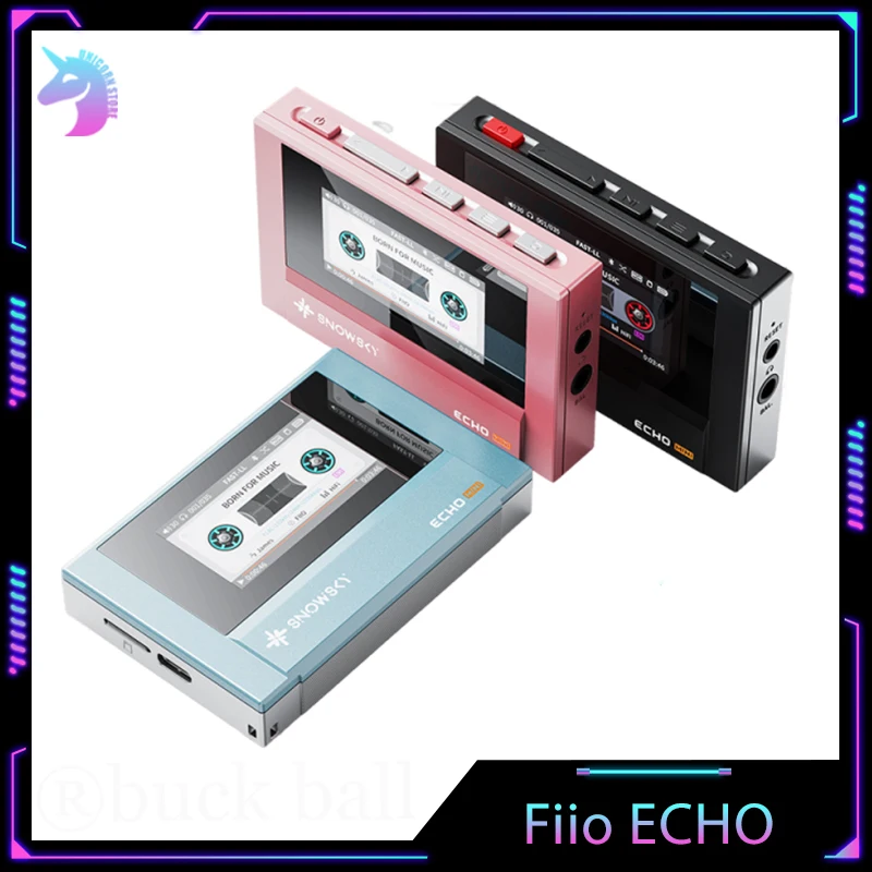 Fiio Echo Mini Music Player Wireless Bluetooth Mp3 Player Audio Portable Lcd Customized Mini Music Player Mp3 Game Accessories