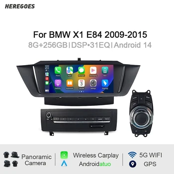Carplay 9" 2 din Android 14 Car DVD Player Navigation Stereo 8GB Autoradio Bluetooth Wifi GPS Radio for BMW X1 E84 2009-2015