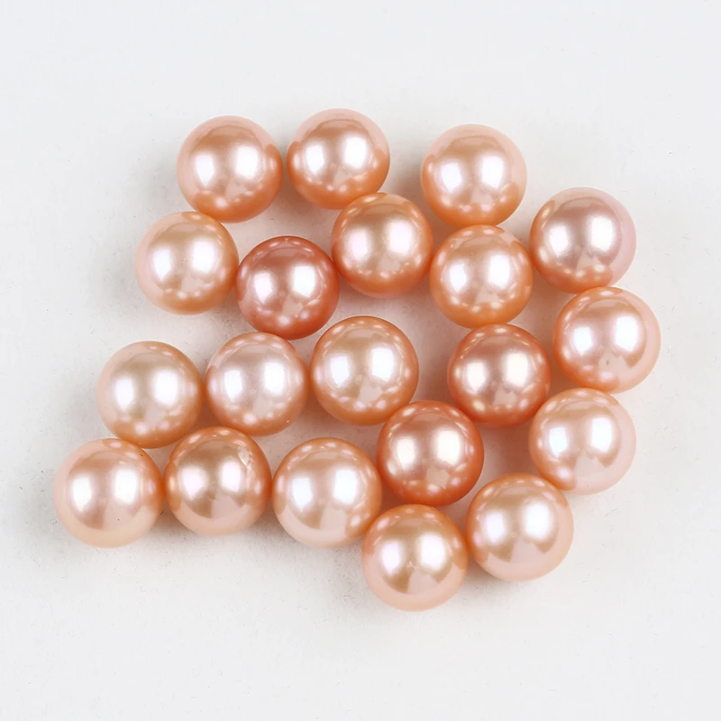 

12-15mm natural red color round edison freshwater pearl loose beads